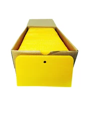 6" Reusable Plastic Auto Body Filler Yellow Spreaders (100-Pack) - (9067)