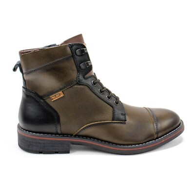 ☆ゆうたろう　新品未使用　Pikolinos ネイビー ハイカットブーツ Lace-up biker ankle boots VICAR W6S-8619 | PIKOLINOS
