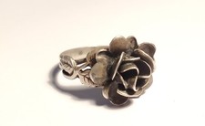 925er Silberring, Rosenring, Blumen