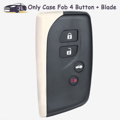 Smart Remote Key Case Shell Fob 4 Button for 2013 - 2016 2017 Lexus LS460 LS600H