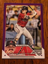 2023 Topps Series 2 Corbin Carroll #401 Rookie RC Meijer Purple Diamondbacks ROY