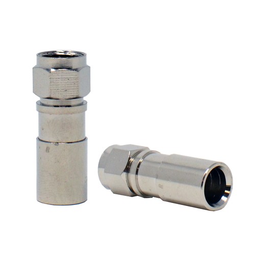 Connettore a compressione coassiale tipo F RG6 Quad Shield 15 pezzi - Foto 4 di 6