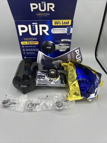 PUR Max Ion Faucet Mount Water Filtration System PFM200B Black Chrome (Open Box) - Picture 6 of 7