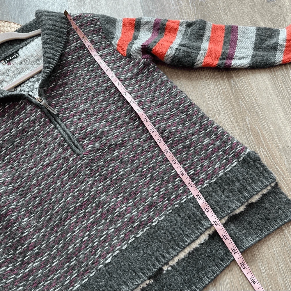 smartwool chup potlach wool quarter zip sweater