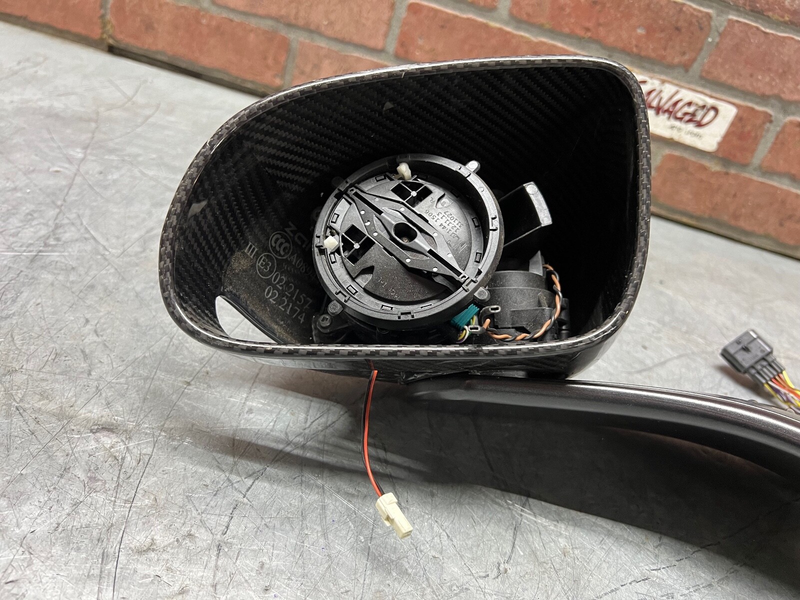 2015 16 17 McLaren 650S Spider Left Driver Side Mirror Carbon
