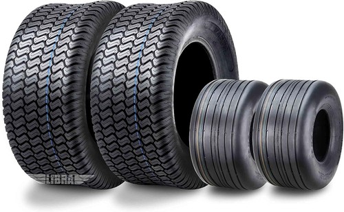 4 WANDA Zero-Turn Lawn Mower Turf Tires 13x6.50-6 & 23x9.50-12 /4PR -13081/13047