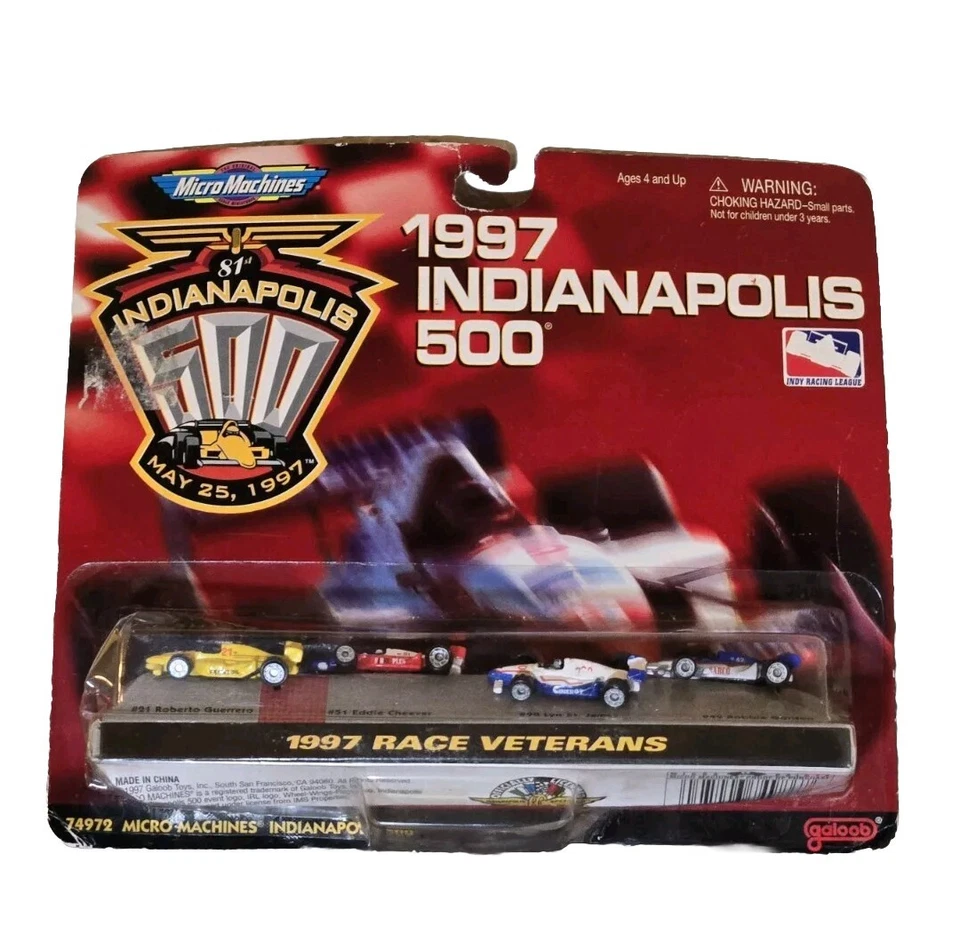 Micro Machines 74972 Indianapolis 500 1997 Race Veterans NRFB Foto 2 de 4