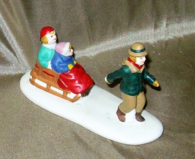 LEMAX Schlittenfahrt 53141 Schneelandschaft Winterzene Weihnachtsdorf 011 Bastle