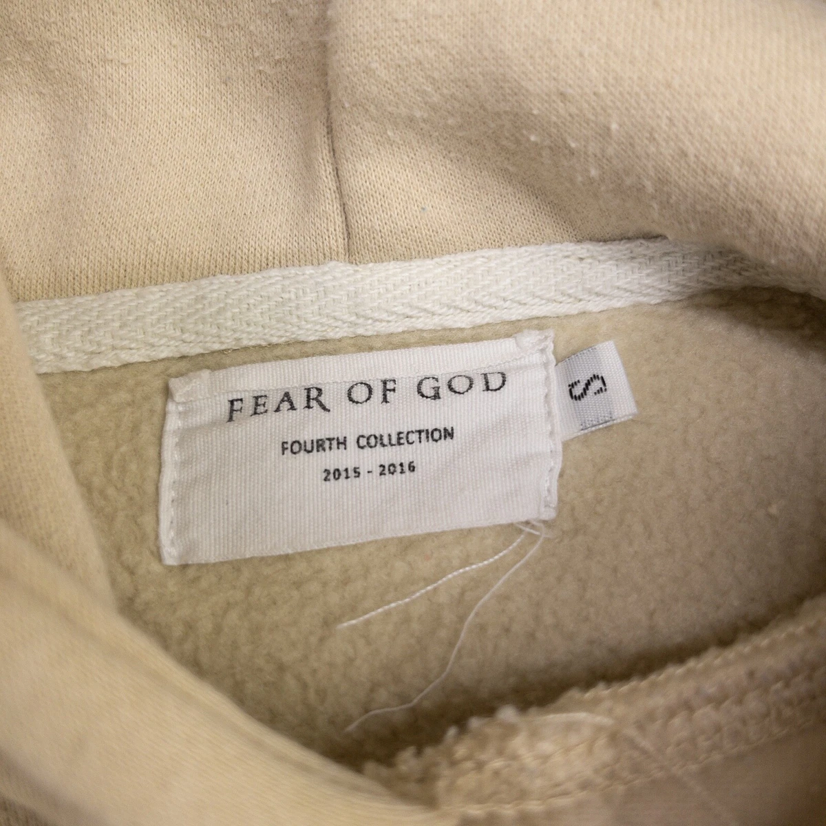 Fear Of God X Sandcastle Kings Sermon Hoodie Mens S Cream Jerry