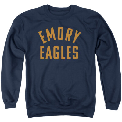 Emory University Adult Crewneck Sweatshirt One Color, Navy, S-3XL