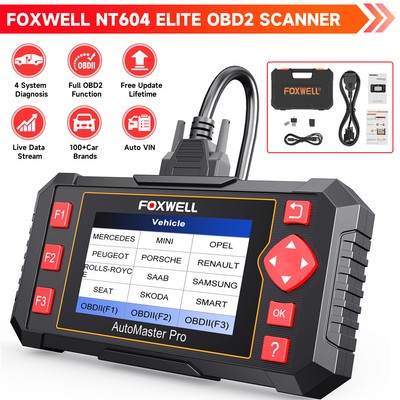 Foxwell NT604 Auto Profi Auslesegerät KFZ OBD2 Diagnosegerät Scanner SRS ABS DHL