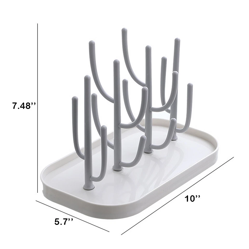 Suporte para secador de mamadeira portátil EUA suporte para secadora de mamadeira mamilos copos bomba peças - Imagem 3 de 4