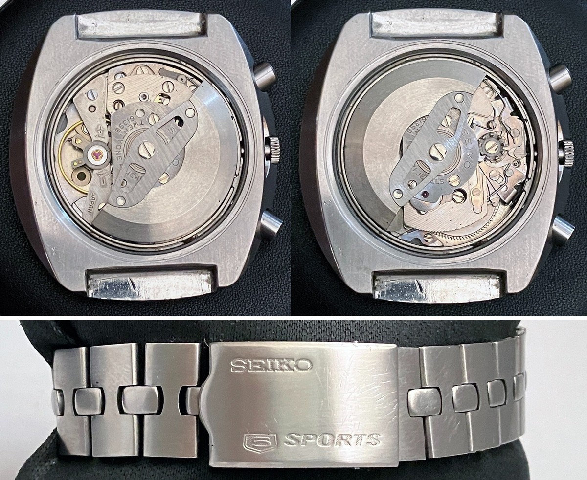 SEIKO 6139-8002 5 Sports Speed-Timer 21J Chronograph Automatic