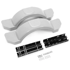 Single Axle Trailers Fenders For 12" Wheels Tires Skirt Boat Molded 300lbs Pair