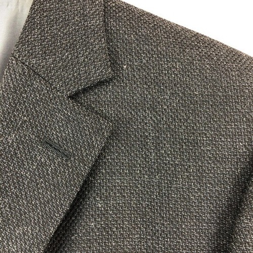 Hugo Boss Rossellini Wool Silk Blend Sport Coat Blazer Mens 48L Blue Black USA - Picture 10 of 14