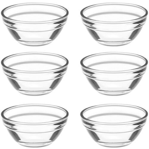 6 Pcs Bozai Cake Bowl Heat-resistant Glass Mini Bowls for Kitchen Baby