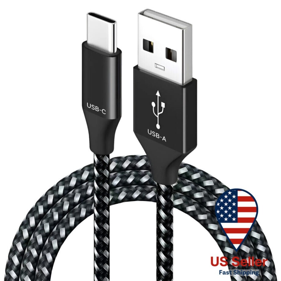 USB-C Cable 3ft Nylon Braided USB-A to Type-C Cable 18W 480Mbps-image