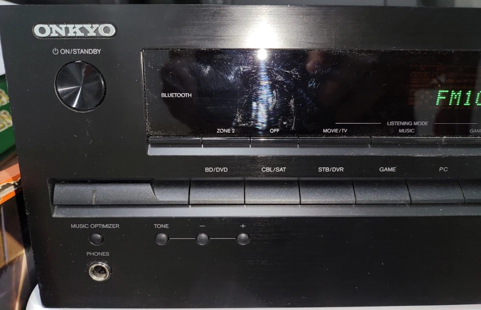 Onkyo TX-SR333 5.1-Channel Home Theater Receiver with Bluetooth - Tested Works! - Image 2 of 4