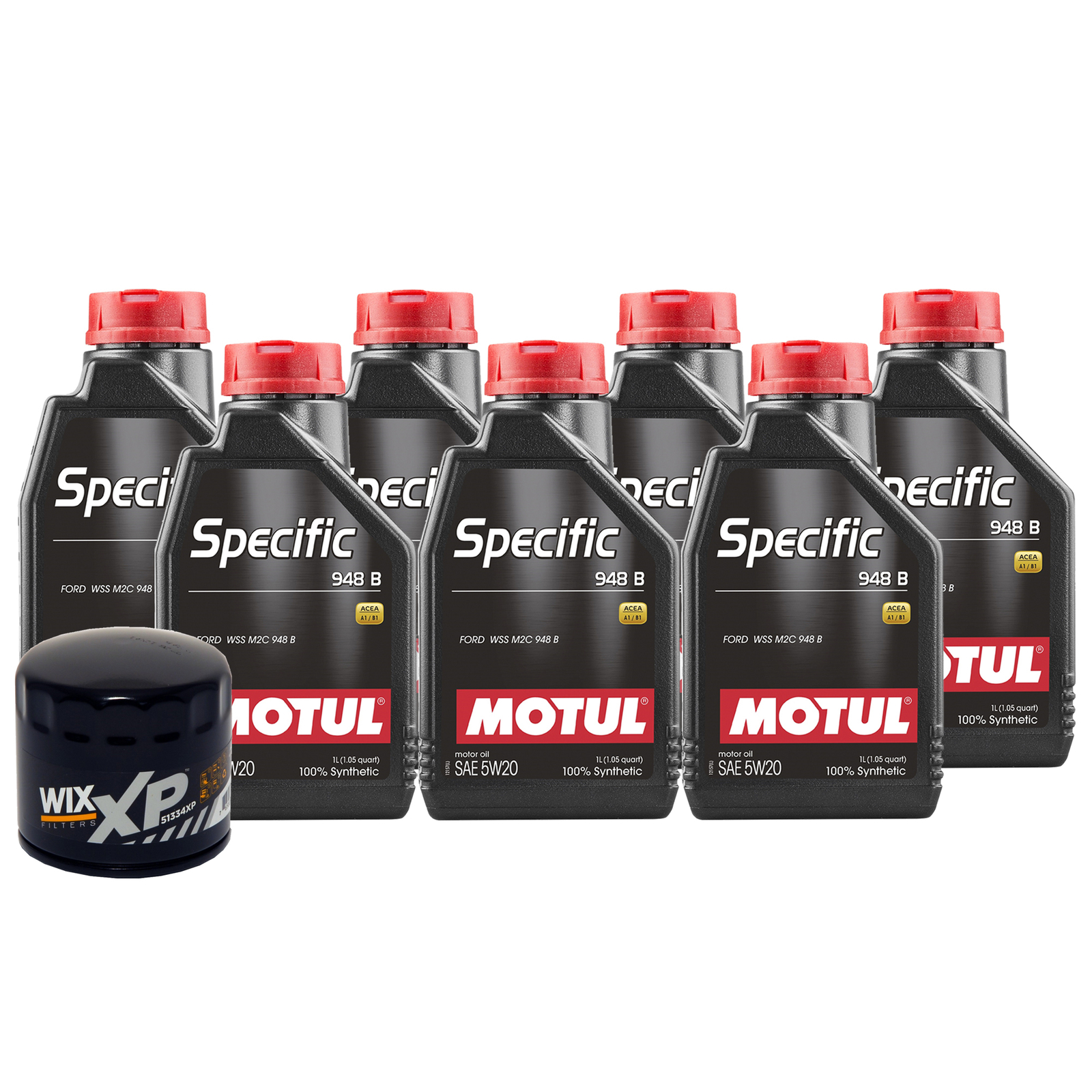 Api 1.7l 7L Motul SPECIFIC 948B 5W20 Wix XP Filter Motor Oil Change Kit API SN ...