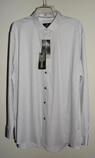 New Mens Tom Baine Shirt XXL Polka Dot Button Slim Fit Performance Stretch