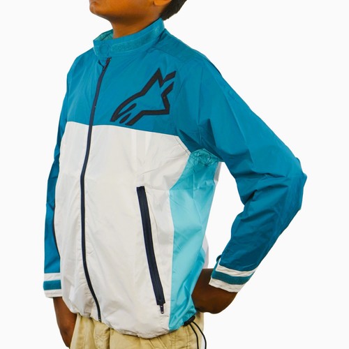 Alpinestars ORIGAMI Boys Jacket Polyester Windbreaker, Teal , Medium - Picture 2 of 4