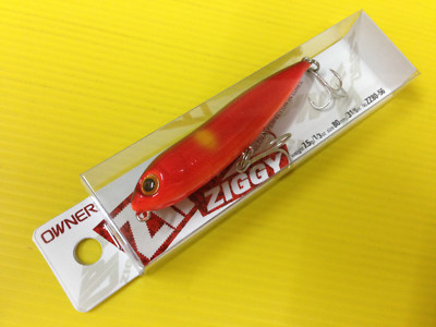 Owner Cultiva Zip N Ziggy Topwater ZZ80-56 Red Shiner Japan
