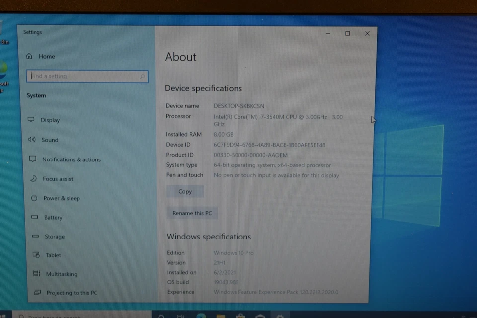 Dell Latitude E6530 Intel Core i7-3540M 8GB RAM 256GB SSD Windows 10 Pro - Image 4 of 4