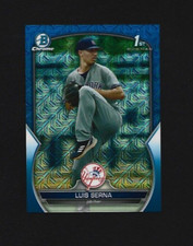 2023 Bowman Chrome Luis Serna BCP-168 Blue Mojo Refractor 18/150 Yankees
