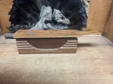 Reclaimed American Wormy Chestnut Half Moon Box Call with walnut sides