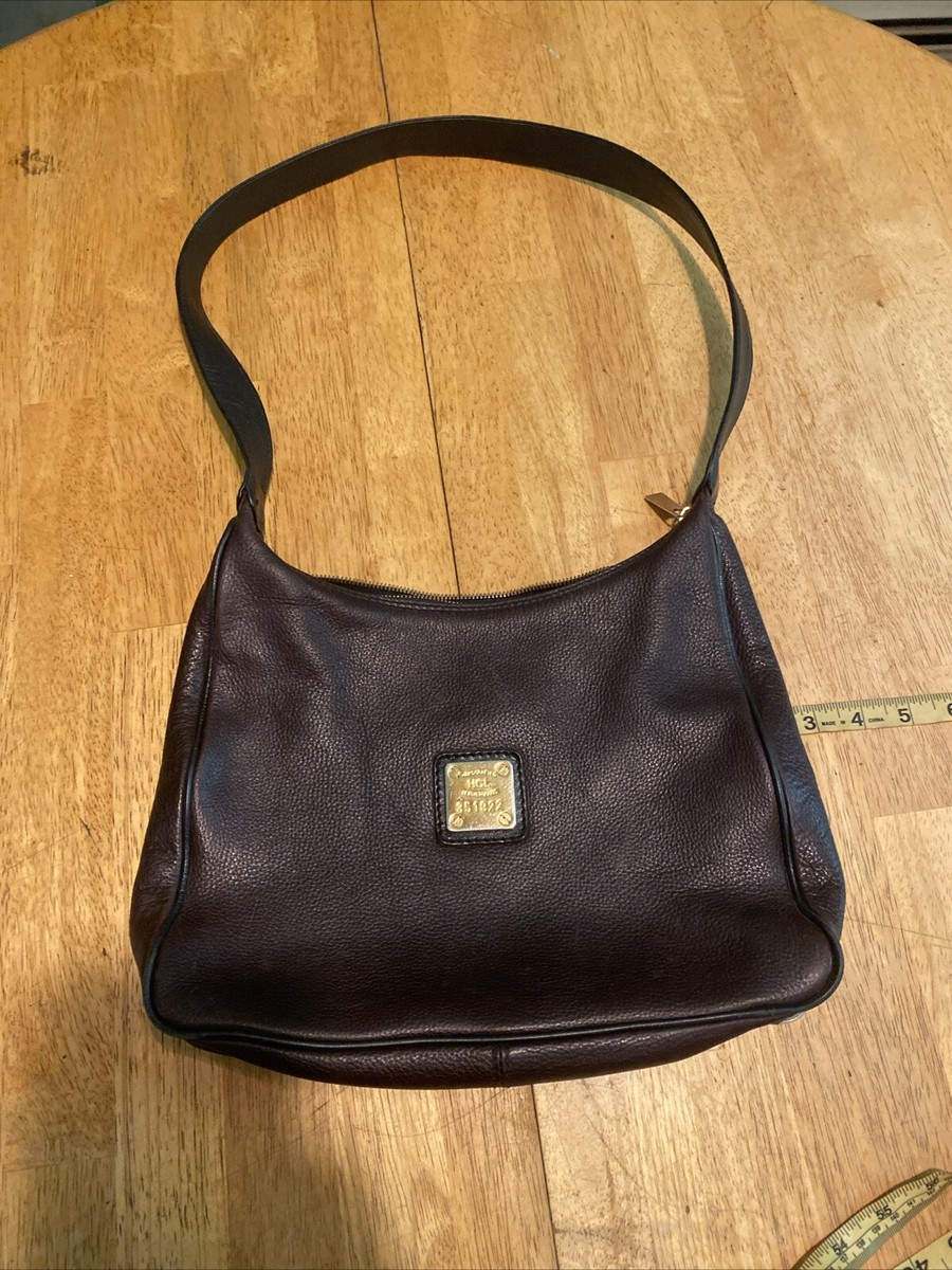 Handcrafted Leather Goods HCL Hobo Shoulder Purse VTG Germany Boho Brown  READ