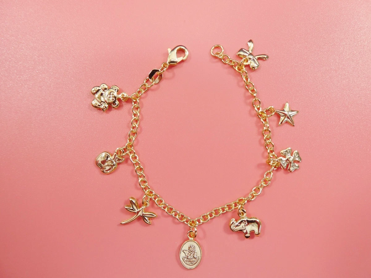 Buy 10K Gold-Filled Heart Charm Bracelet