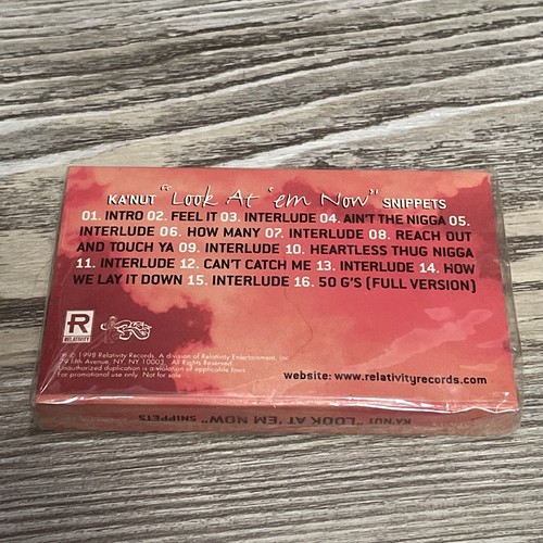 NEW Ka Nut Look At Em Now Snippets 1998 OG Cassette Single PROMO Sampler Hiphop - Picture 3 of 3