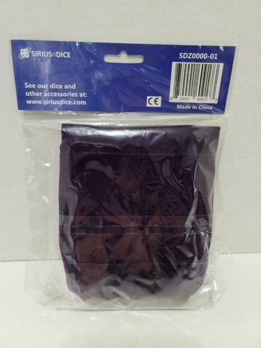 Sirius Dice Gaming Supplies Reversible - Purple and Gold, Brass Clasp New - Picture 3 of 3
