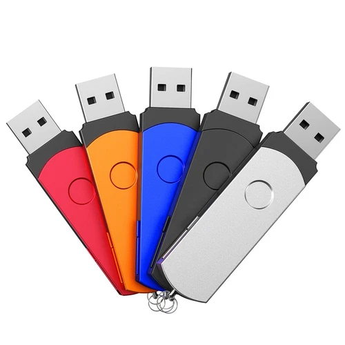 Lot de 5 Clés USB 32 Go Flash Drives Stockage Rotation Disque Mémoire Stick P...