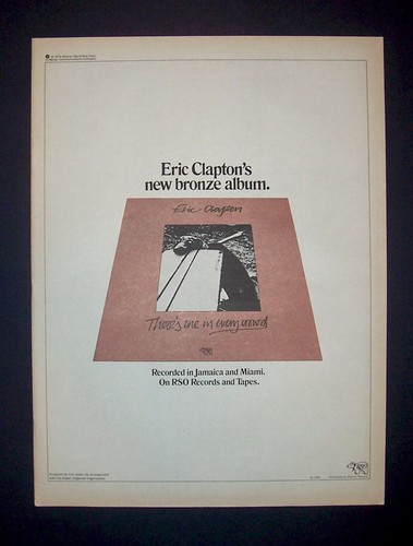 Eric Clapton There's One In Every Crowd 1975 Short Print Poster Type Ad, Advert
