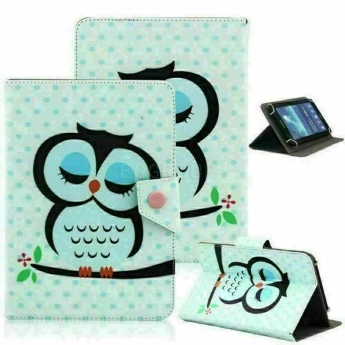 Lector de libros electrónicos y Tablet Cuero sintético Búho Estuches, Fundas y teclado Folios Para Amazon