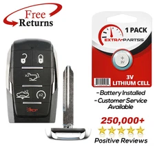 Remote Keyless Entry Fob Replacement Key Blade For Ram 6b SUV (OHT-4882056)