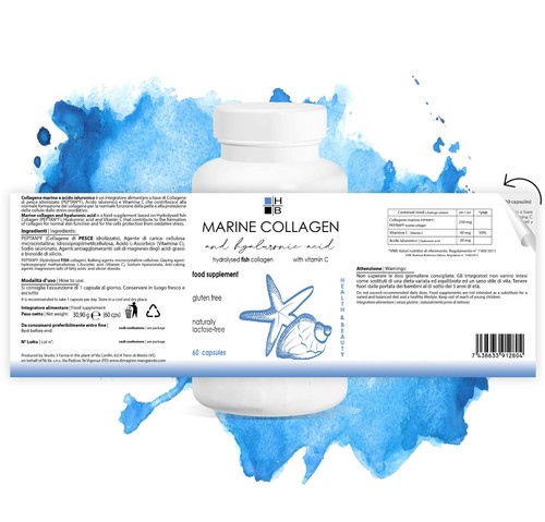 COLLAGENE MARINO PEPTAN H|B + AC. IALURONICO + Vit. C - 360 cps (dose x 1 ANNO) - Foto 4 di 7