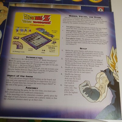 DRAGONBALL-Z Majin Buu Saga Battle BoardGame NEW OPEN BOX (SEE DISC.)