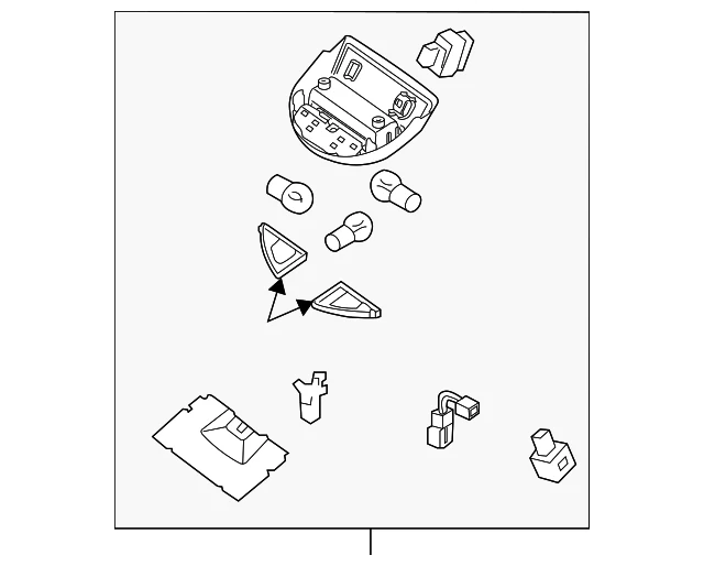 Lámpara de lectura de mapa Titan original Nissan 2007-2015 - NUEVA OEM Foto 3 de 4
