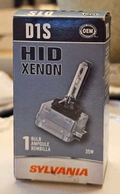 Sylvania HID Xenon 35W D1S HID Xenon Bulb Single Pack NIB Sealed Box $80 NEW!