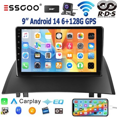 Android14 6+128G DAB+ Für Renault Megane II 2002-2009 Autoradio Carplay GPS NAVI