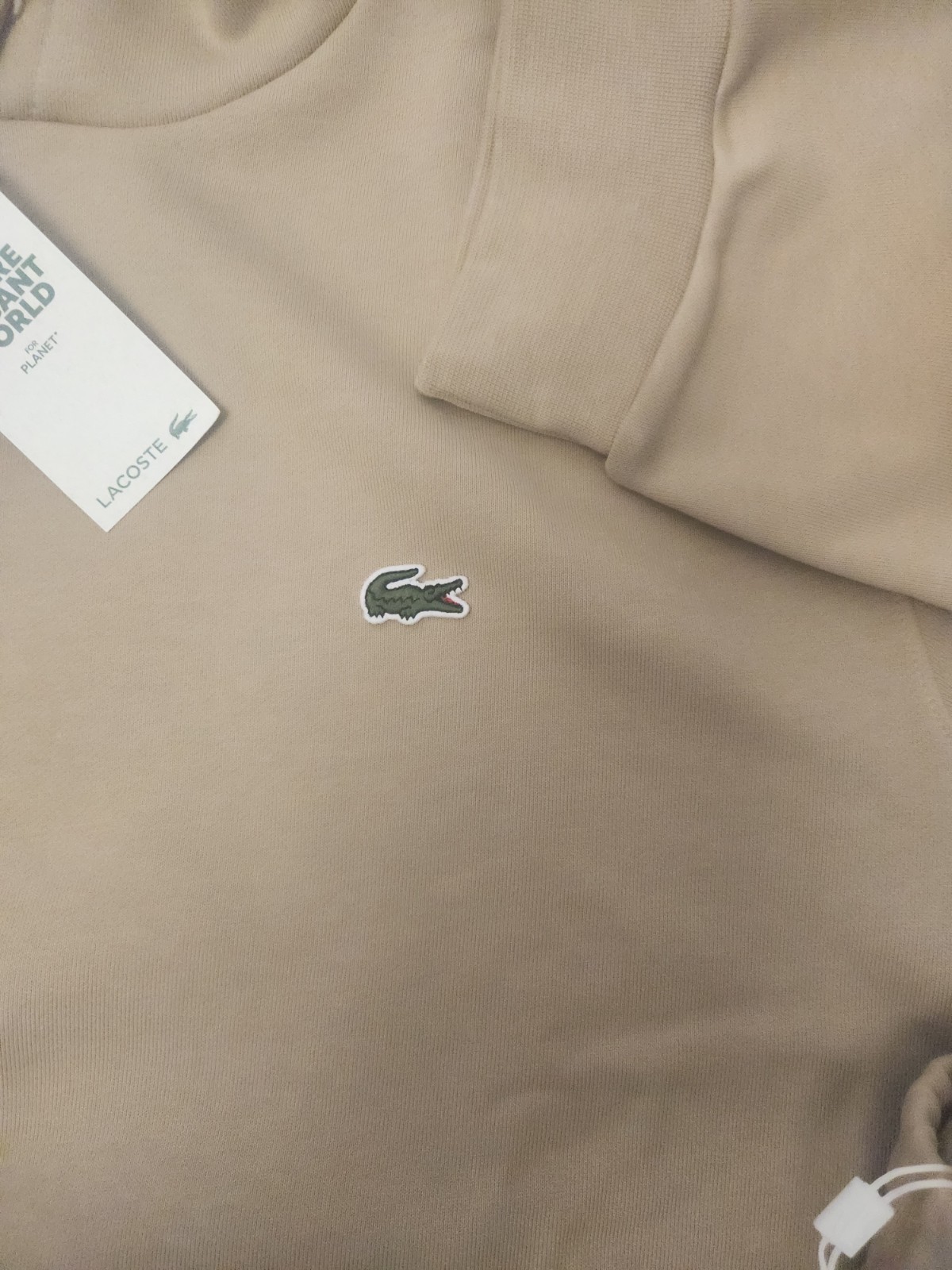 BWT $250 Lacoste Beige Brown Sweat Suit Hoodie Joggers Classic Fit Sz XXL /7 thumbnail 2