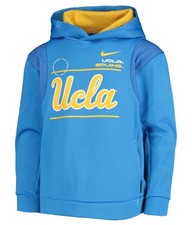 NEW Nike Youth Boys Medium UCLA Bruins Therma Pullover Hoodie Kids Blue Football
