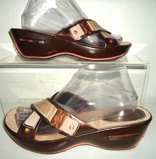 Cole Haan Women  s Sandals Platform Brown Bronze Size-8B/38