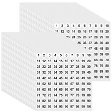 Small Number Dot Labels 5000 Pcs 0.4 Inch 1 to 100 Number Stickers Consecutiv...