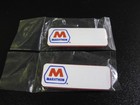 (2) MARATHON GAS STATION ** OIL COMPANY Employee Uniform Name Badges w/ MAGNETS! — photo 1