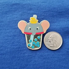 2024 Disney Parks Dumbo Boba Bubble Tea Sipper Drink OE Pin