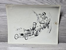 1966 Original Munsters Go Home 8x10 Line Art Photo Fred Gwynne Al Lewis Lily 