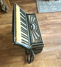 Crucianelli III Piano Accordion Button Bass Castelfidardo, Italy. Small damage